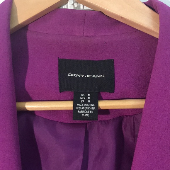 DKNY bright violet jacket - Picture 3 of 5